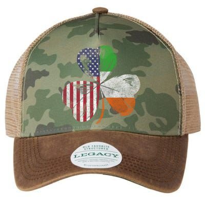 Shamrock Usa Ireland Cute Gift Legacy Tie Dye Trucker Hat