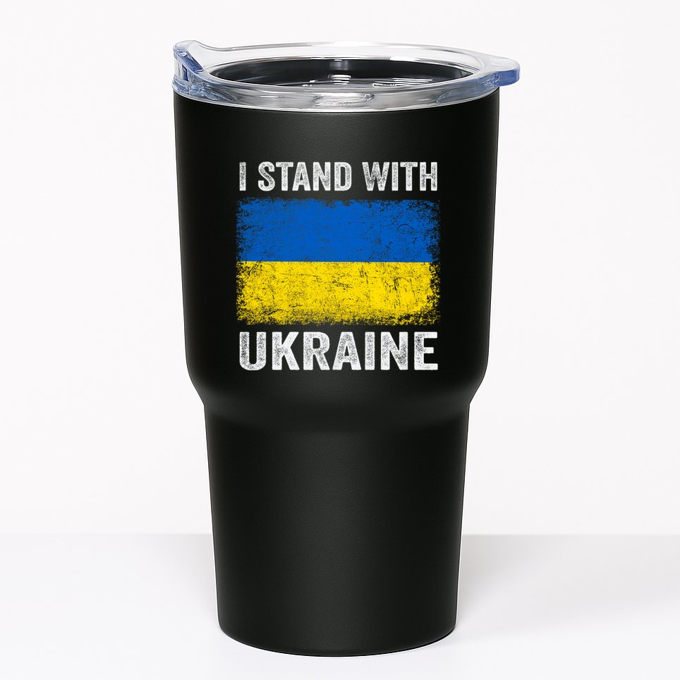 Support Ukraine I Stand With Ukraine Ukrainian Flag Tumbler