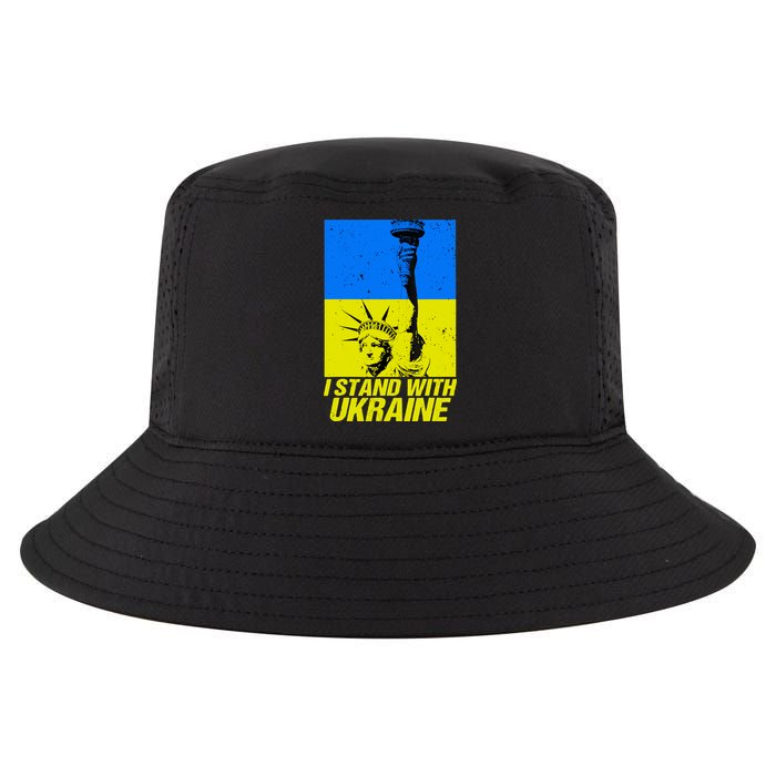 Support Ukraine I Stand With Ukraine Ukrainian Flag Cool Comfort Performance Bucket Hat