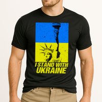 Support Ukraine I Stand With Ukraine Ukrainian Flag Cooling Performance Crew T-Shirt