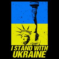 Support Ukraine I Stand With Ukraine Ukrainian Flag Cooling Performance Crew T-Shirt
