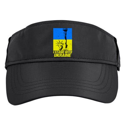 Support Ukraine I Stand With Ukraine Ukrainian Flag Adult Drive Performance Visor