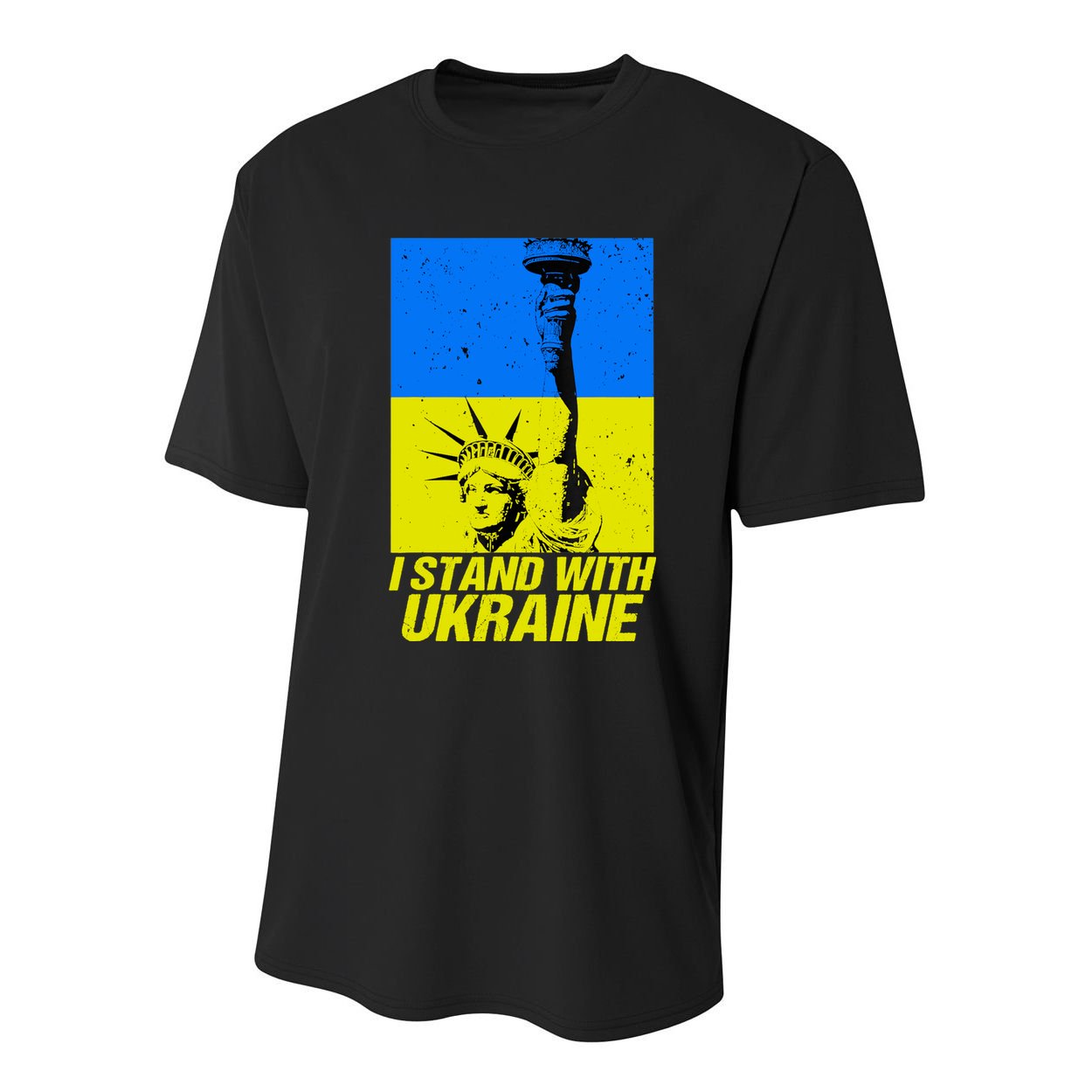 Support Ukraine I Stand With Ukraine Ukrainian Flag Youth Performance Sprint T-Shirt