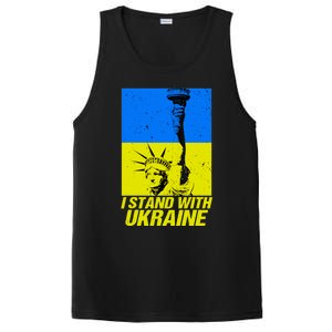 Support Ukraine I Stand With Ukraine Ukrainian Flag PosiCharge Competitor Tank