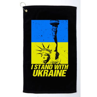 Support Ukraine I Stand With Ukraine Ukrainian Flag Golf Towel