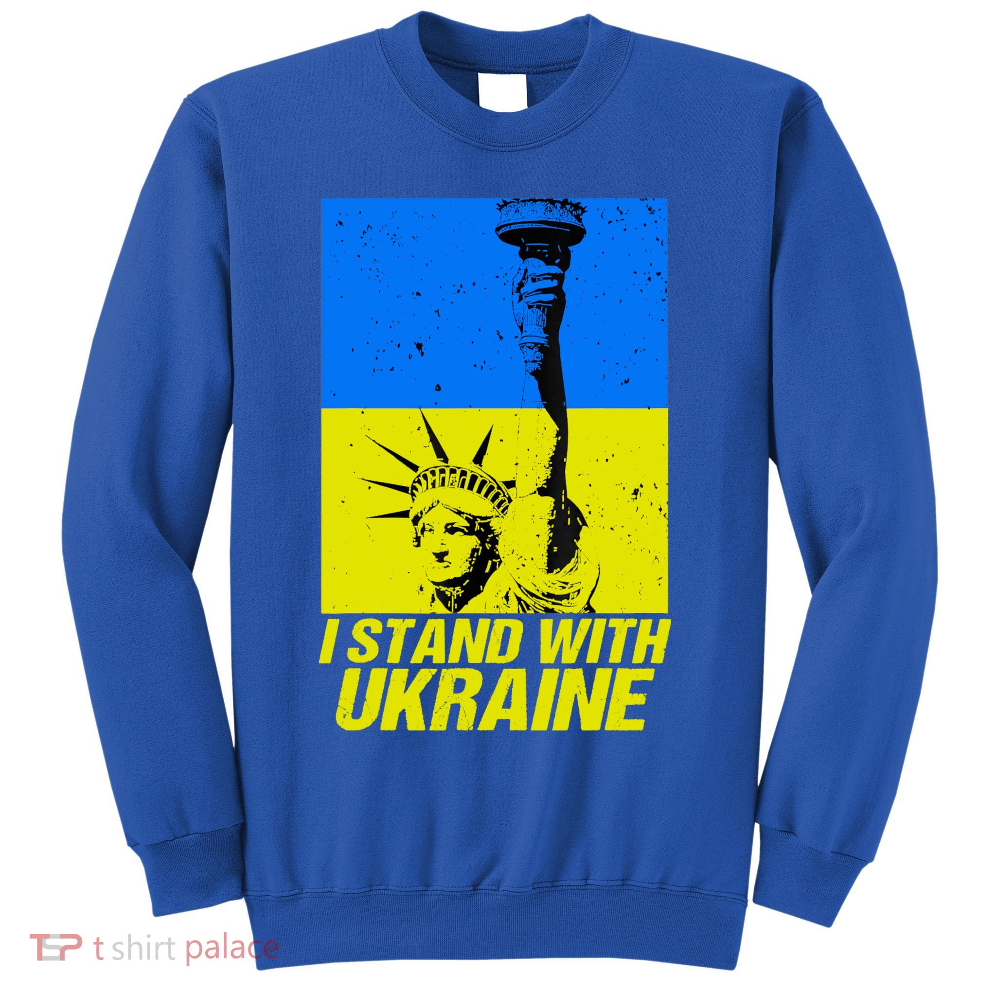 Support Ukraine I Stand With Ukraine Ukrainian Flag Sweatshirt