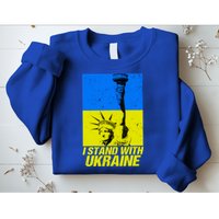 Support Ukraine I Stand With Ukraine Ukrainian Flag Sweatshirt