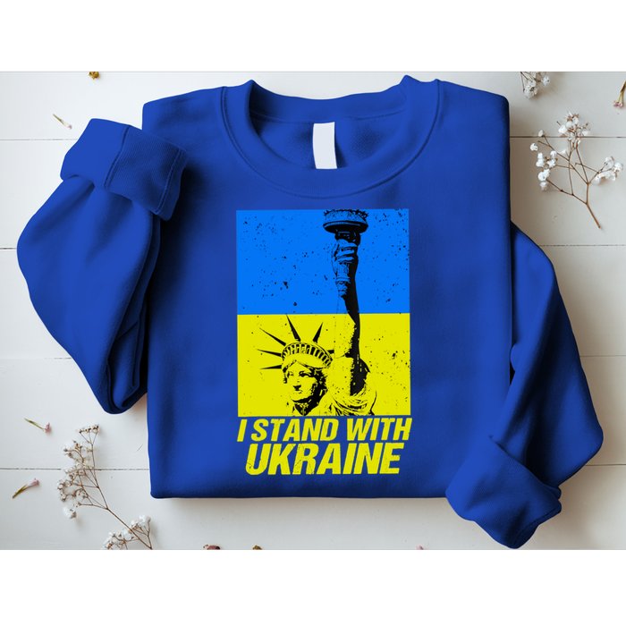 Support Ukraine I Stand With Ukraine Ukrainian Flag Sweatshirt