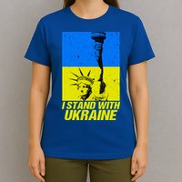 Support Ukraine I Stand With Ukraine Ukrainian Flag T-Shirt