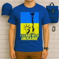 Support Ukraine I Stand With Ukraine Ukrainian Flag T-Shirt