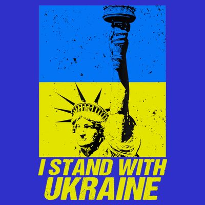 Support Ukraine I Stand With Ukraine Ukrainian Flag T-Shirt