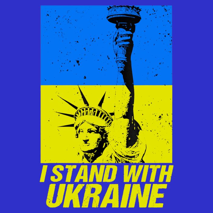 Support Ukraine I Stand With Ukraine Ukrainian Flag T-Shirt