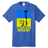 Support Ukraine I Stand With Ukraine Ukrainian Flag Tall T-Shirt