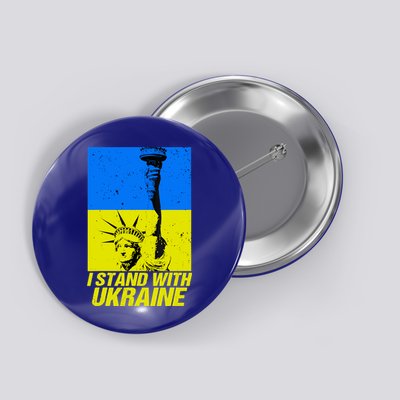 Support Ukraine I Stand With Ukraine Ukrainian Flag Button