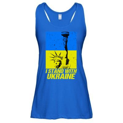 Support Ukraine I Stand With Ukraine Ukrainian Flag Ladies Essential Flowy Tank