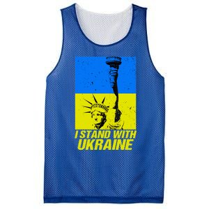 Support Ukraine I Stand With Ukraine Ukrainian Flag Mesh Reversible Basketball Jersey Tank