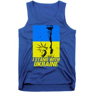 Support Ukraine I Stand With Ukraine Ukrainian Flag Tank Top