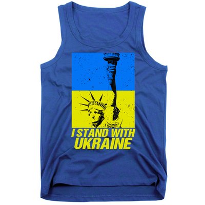 Support Ukraine I Stand With Ukraine Ukrainian Flag Tank Top