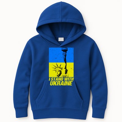 Support Ukraine I Stand With Ukraine Ukrainian Flag Kids Hoodie