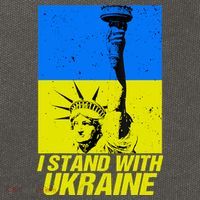 Support Ukraine I Stand With Ukraine Ukrainian Flag Cotton Canvas Backpack