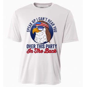 Speak Up I CanT Hear You Over This Party In The Back Mullet Cooling Performance Crew T-Shirt