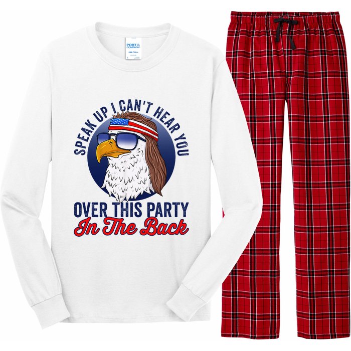 Speak Up I CanT Hear You Over This Party In The Back Mullet Long Sleeve Pajama Set