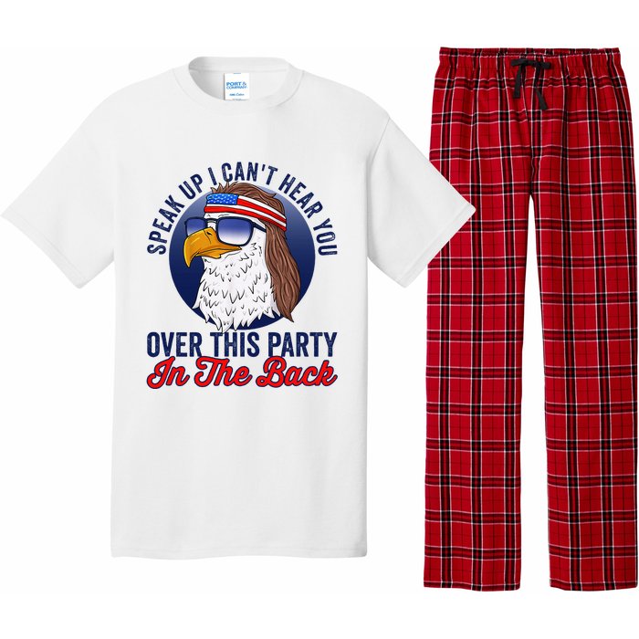 Speak Up I CanT Hear You Over This Party In The Back Mullet Pajama Set