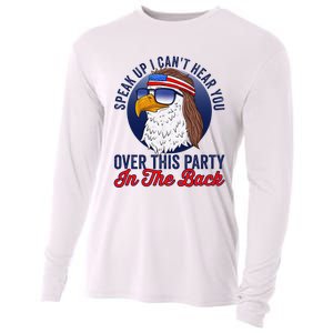 Speak Up I CanT Hear You Over This Party In The Back Mullet Cooling Performance Long Sleeve Crew