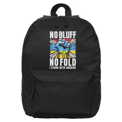 Support Ukraine I Stand With Ukraine Flag Apparel 16 in Basic Backpack