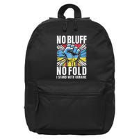 Support Ukraine I Stand With Ukraine Flag Apparel 16 in Basic Backpack