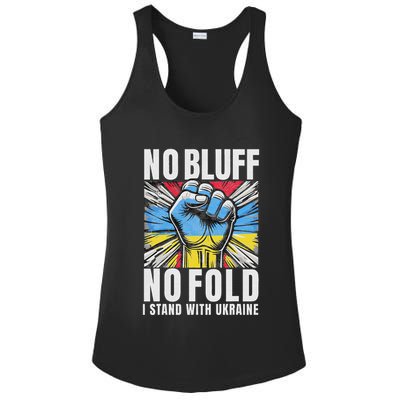 Support Ukraine I Stand With Ukraine Flag Apparel Ladies PosiCharge Competitor Racerback Tank