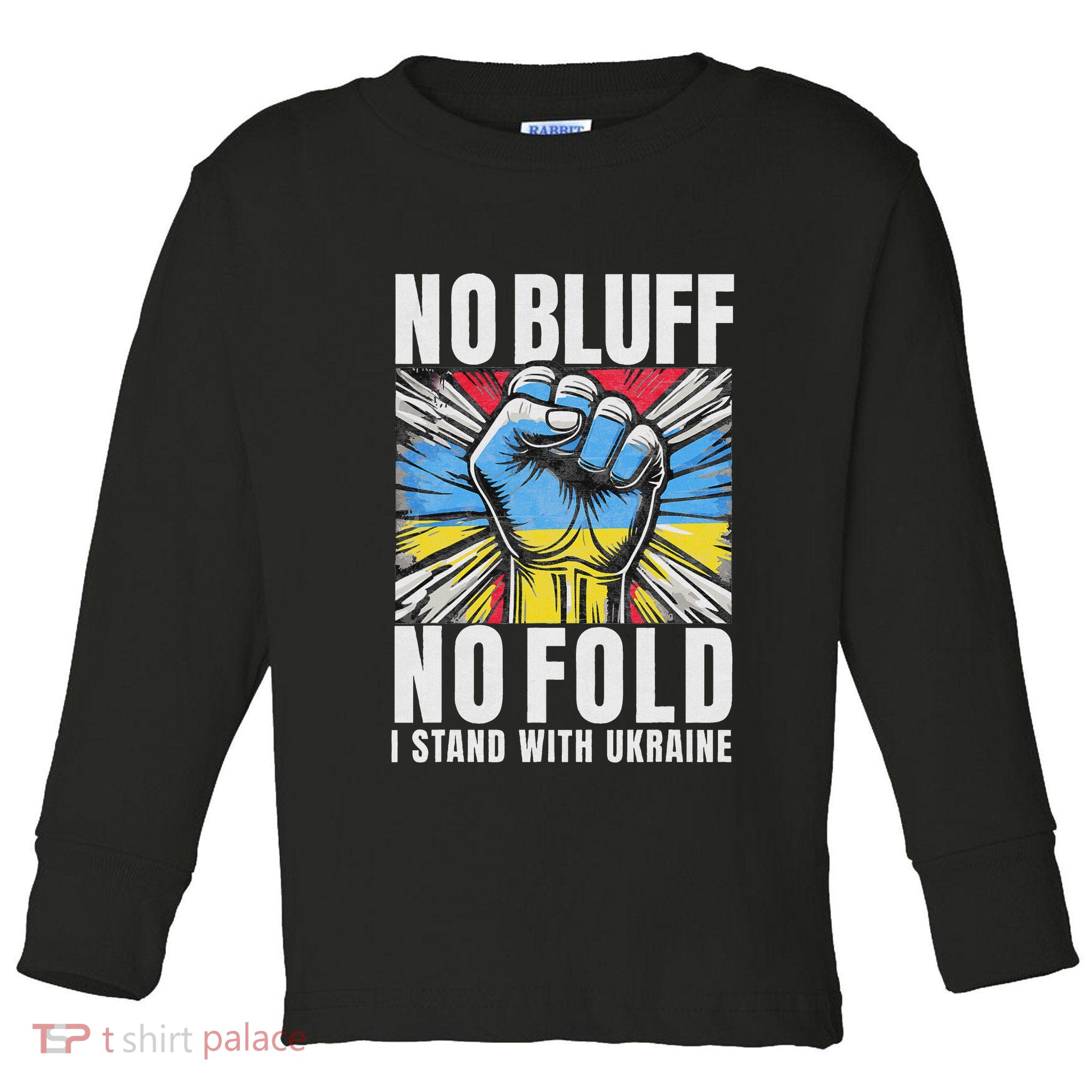 Support Ukraine I Stand With Ukraine Flag Apparel Toddler Long Sleeve Shirt