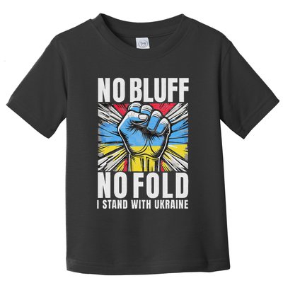 Support Ukraine I Stand With Ukraine Flag Apparel Toddler T-Shirt