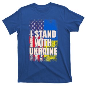 Support Ukraine I Stand With Ukraine Ukrainian Flag Meaningful Gift T-Shirt