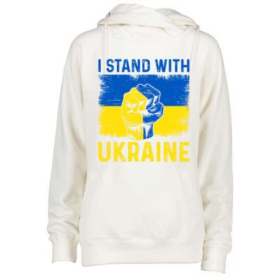 Support Ukraine I Stand With Ukraine Ukrainian Flag Great Gift Womens Funnel Neck Pullover Hood