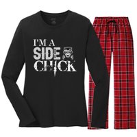 Sxs Utv IM A Side By Side Chick Canam Defender Women's Long Sleeve Flannel Pajama Set 