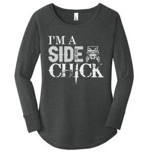 Sxs Utv IM A Side By Side Chick Canam Defender Women's Perfect Tri Tunic Long Sleeve Shirt