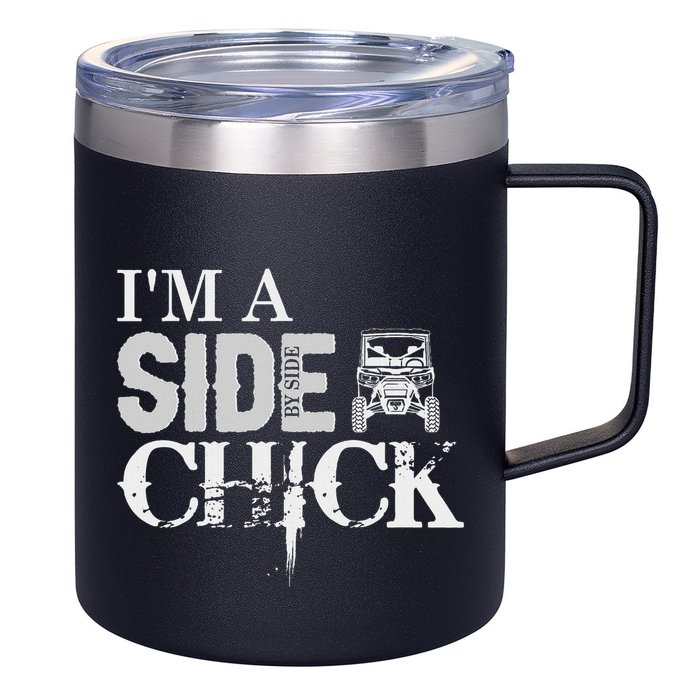 Sxs Utv IM A Side By Side Chick Canam Defender 12oz Stainless Steel Coffee Mug