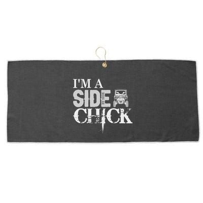 Sxs Utv IM A Side By Side Chick Canam Defender Large Microfiber Waffle Golf Towel