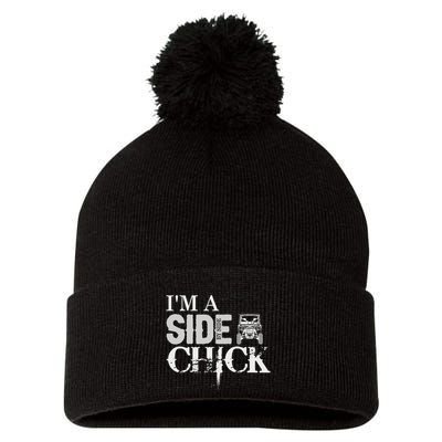 Sxs Utv IM A Side By Side Chick Canam Defender Pom Pom 12in Knit Beanie