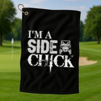 Sxs Utv IM A Side By Side Chick Canam Defender Golf Towel