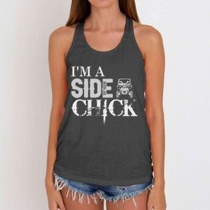 Sxs Utv IM A Side By Side Chick Canam Defender Women's Knotted Racerback Tank