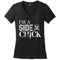 Sxs Utv IM A Side By Side Chick Canam Defender Women's V-Neck T-Shirt