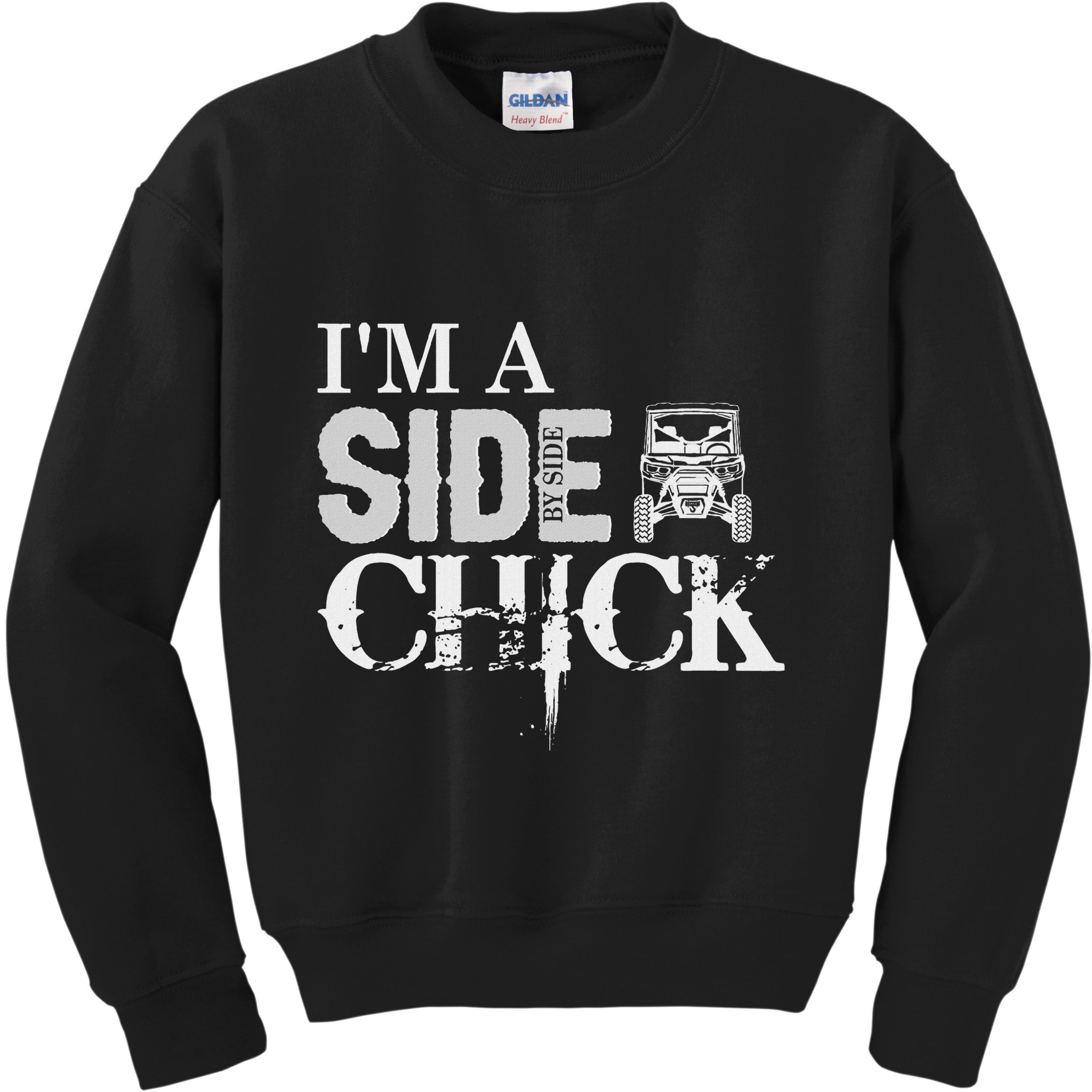 Sxs Utv IM A Side By Side Chick Canam Defender Kids Sweatshirt