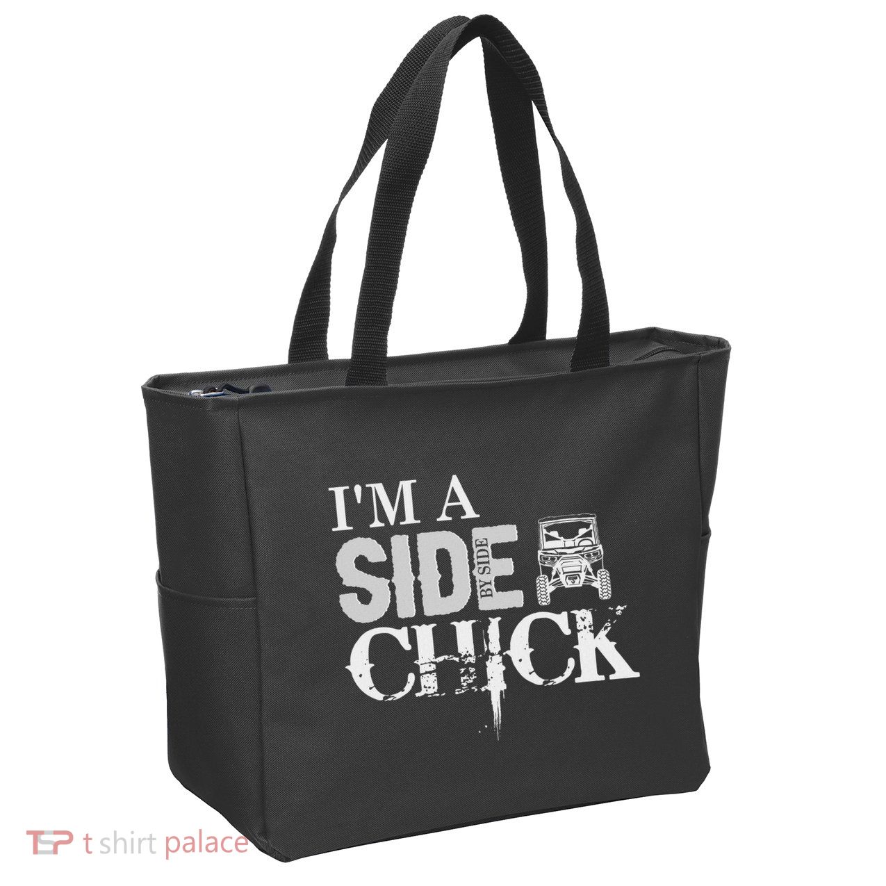 Sxs Utv IM A Side By Side Chick Canam Defender Zip Tote Bag