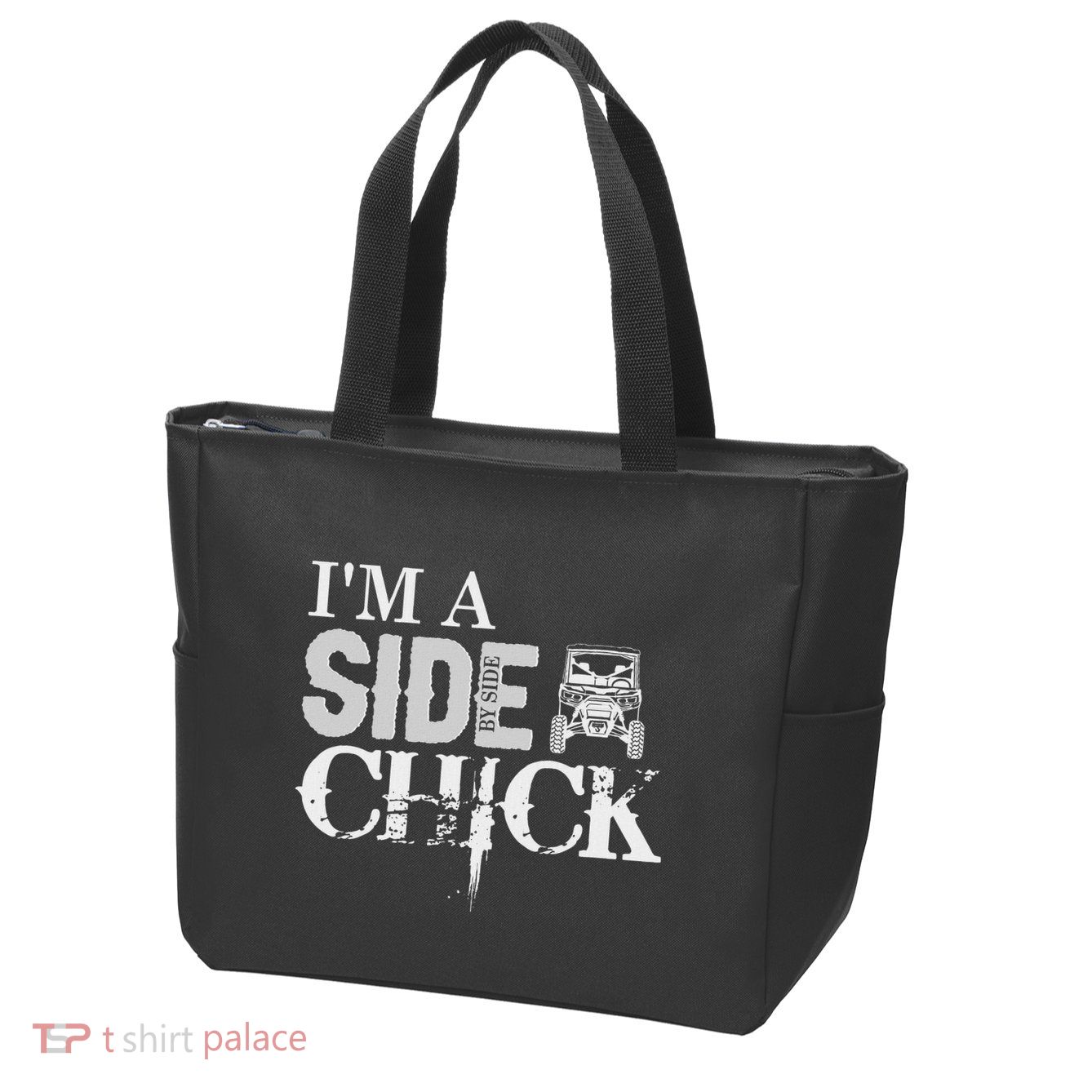 Sxs Utv IM A Side By Side Chick Canam Defender Zip Tote Bag