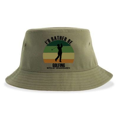 Special Unique Id Rather Be Golfing My Grand Gift Sustainable Bucket Hat