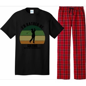 Special Unique Id Rather Be Golfing My Grand Meaningful Gift Pajama Set