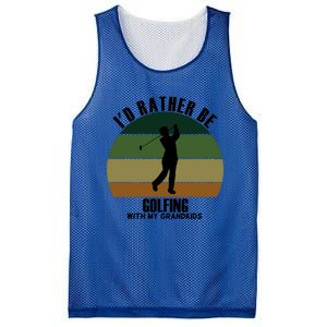 Special Unique Id Rather Be Golfing My Grand Meaningful Gift Mesh Reversible Basketball Jersey Tank