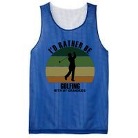 Special Unique Id Rather Be Golfing My Grand Meaningful Gift Mesh Reversible Basketball Jersey Tank